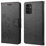 Til Samsung Galaxy A13 4G Anti-ridse Stilfuldt Præget Sommerfugle Læder Telefoncover Praktisk Pung Stand Etui