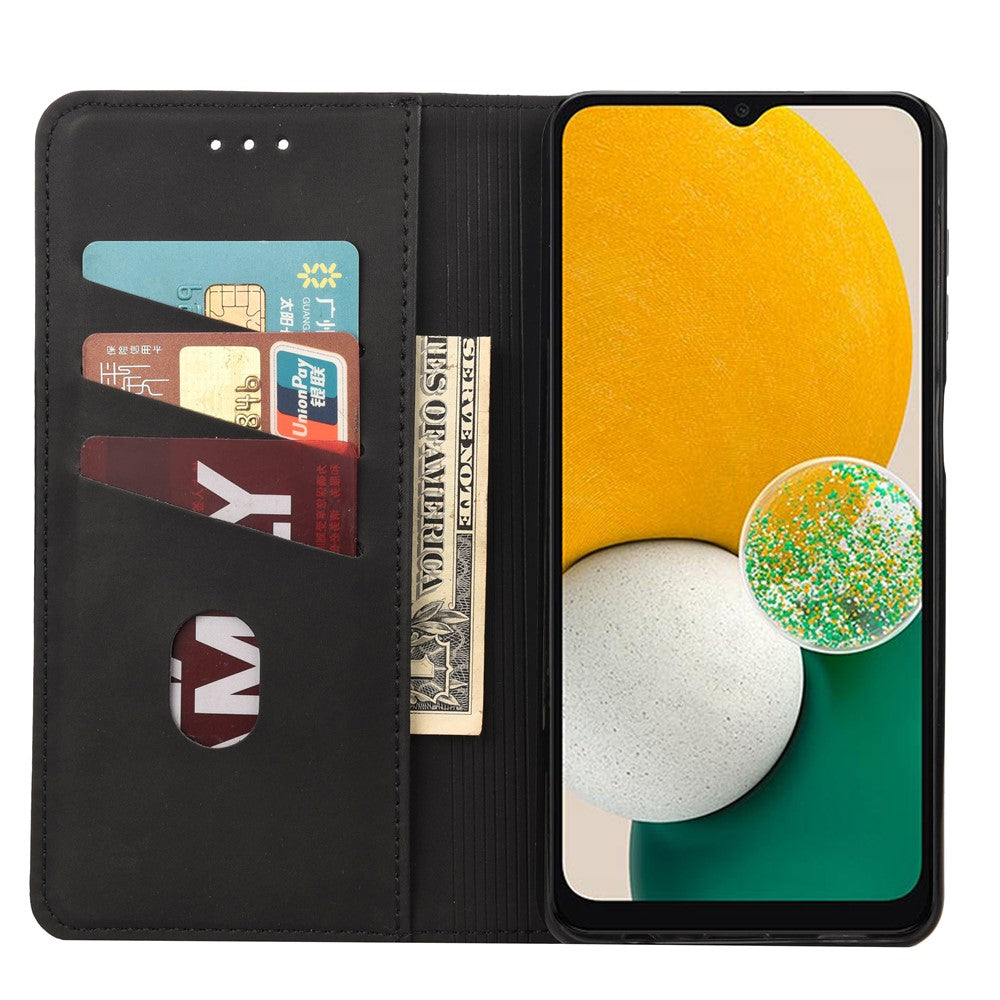 Til Samsung Galaxy A13 4G Stødsikker Sammenføjet PU Læder Cover Pung Stander Hudvenligt Telefoncover