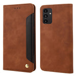 Til Samsung Galaxy A13 4G Stødsikker Sammenføjet PU Læder Cover Pung Stander Hudvenligt Telefoncover