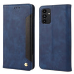 Til Samsung Galaxy A13 4G Stødsikker Sammenføjet PU Læder Cover Pung Stander Hudvenligt Telefoncover