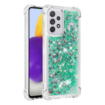 LE1 Series Glitter Cover til Samsung Galaxy A73 5G, Glimmer Kvicksand Flydende Blød TPU Beskyttende Telefoncover