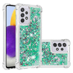 LE1 Series Glitter Cover til Samsung Galaxy A73 5G, Glimmer Kvicksand Flydende Blød TPU Beskyttende Telefoncover