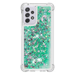 LE1 Series Glitter Cover til Samsung Galaxy A73 5G, Glimmer Kvicksand Flydende Blød TPU Beskyttende Telefoncover