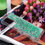 LE1 Series Glitter Cover til Samsung Galaxy A73 5G, Glimmer Kvicksand Flydende Blød TPU Beskyttende Telefoncover