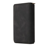 Til Samsung Galaxy A33 5G Etui med Lynlås og Pung, 15 Kortpladser og Rem i Læder