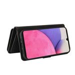 Til Samsung Galaxy A33 5G Etui med Lynlås og Pung, 15 Kortpladser og Rem i Læder