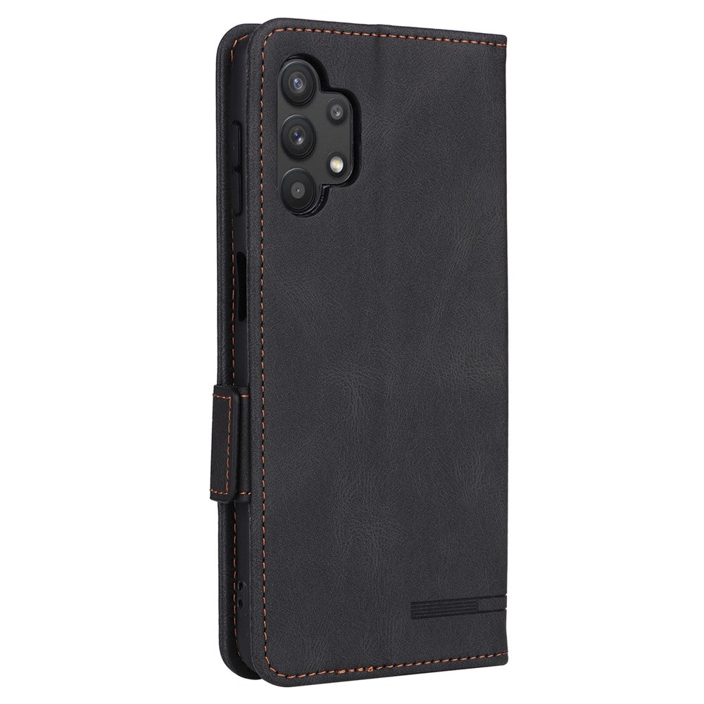 For Samsung Galaxy A32 5G Hardware Design Foldable Stand Wallet Cover Shockproof Leather Phone Case