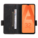 For Samsung Galaxy A32 5G Hardware Design Foldable Stand Wallet Cover Shockproof Leather Phone Case