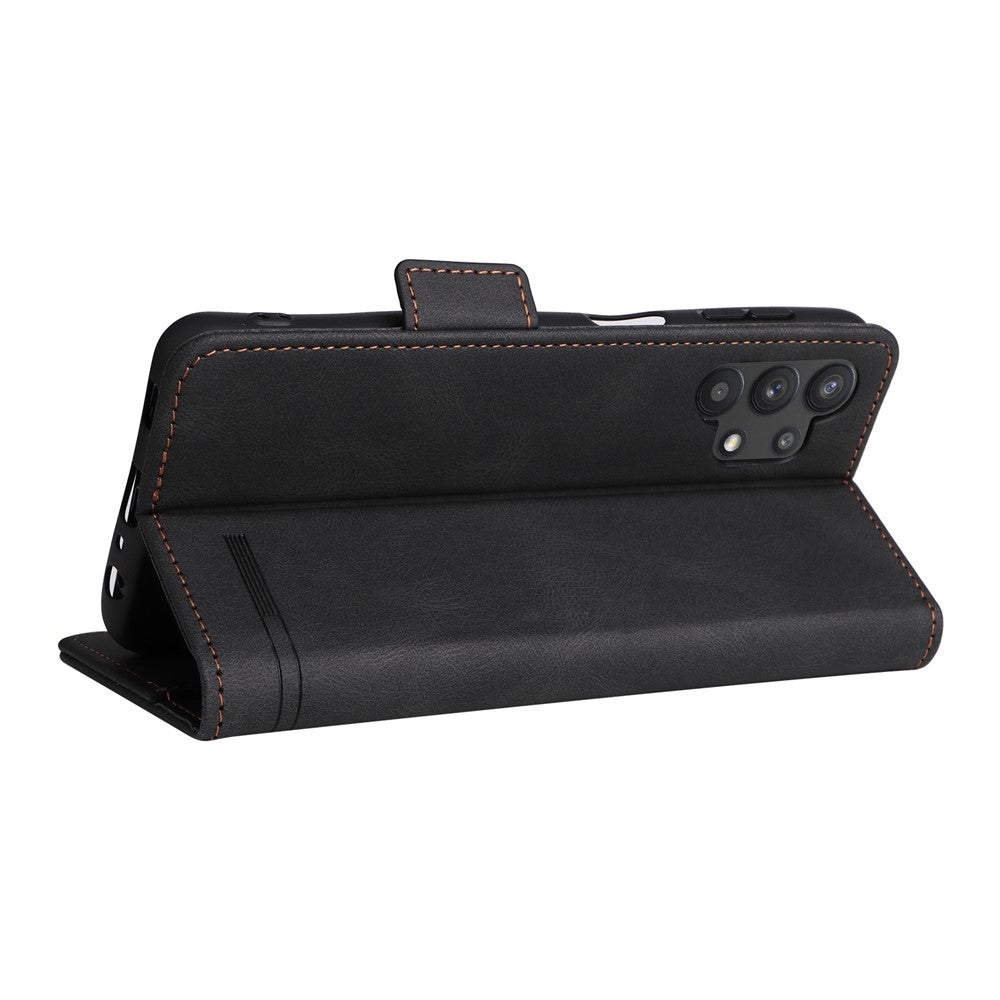 For Samsung Galaxy A32 5G Hardware Design Foldable Stand Wallet Cover Shockproof Leather Phone Case
