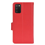 Til Samsung Galaxy A02s (164,2 mm) / A03s (164,2 mm) Litchi tekstur PU-læder cover med stander og pung i TPU