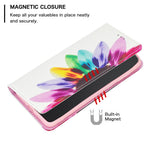 Til Samsung Galaxy A33 5G Mønstertryk PU-læder Cover Stativ Skjult Magnetisk Adsorption Stødsikker Flip Wallet Telefonetui