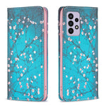 Samsung Galaxy A33 5G Mönstertryck PU-läderfodral Stativ Dold Magnetisk Adsorption Stötsäkert Flip-plånboksfodral