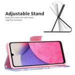 For Samsung Galaxy A33 5G Pattern Printing PU Leather Magnetic Flip Cover Stand Function Wallet Purse Case