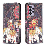 For Samsung Galaxy A33 5G Pattern Printing PU Leather Magnetic Flip Cover Stand Function Wallet Purse Case