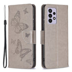 For Samsung Galaxy A33 5G Drop-Proof Protection Multiple Butterfly Imprinted PU Leather Flip Folio Cover Wallet Stand Case