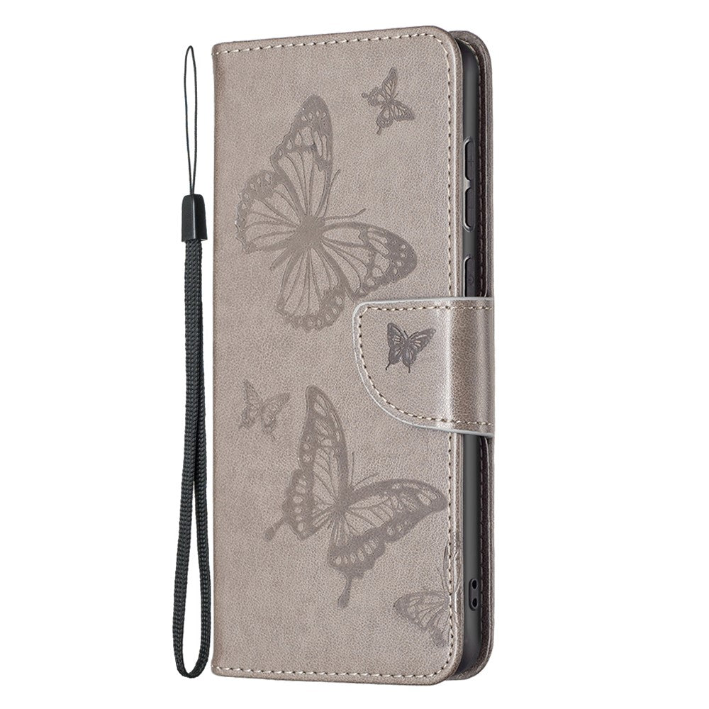 For Samsung Galaxy A33 5G Drop-Proof Protection Multiple Butterfly Imprinted PU Leather Flip Folio Cover Wallet Stand Case