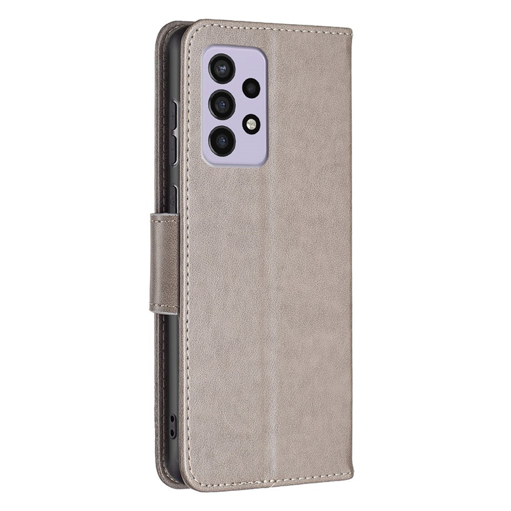 For Samsung Galaxy A33 5G Drop-Proof Protection Multiple Butterfly Imprinted PU Leather Flip Folio Cover Wallet Stand Case