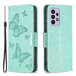 For Samsung Galaxy A33 5G Drop-Proof Protection Multiple Butterfly Imprinted PU Leather Flip Folio Cover Wallet Stand Case