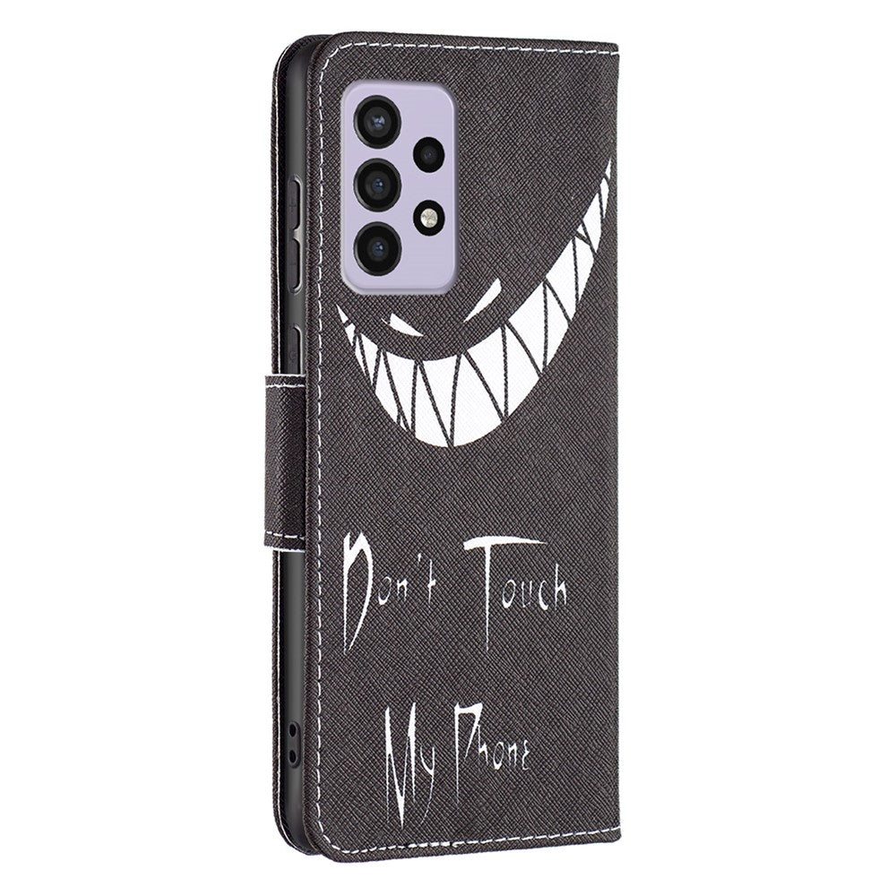 For Samsung Galaxy A33 5G Pattern Printing PU Leather Wallet Stand Shockproof Protective Flip Cover