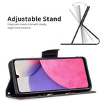 Samsung Galaxy A33 5G Mönstertryck PU-läder Plånboksfodral Stötsäkert Skyddande Flipfodral