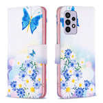 For Samsung Galaxy A33 5G Pattern Printing PU Leather Wallet Stand Shockproof Protective Flip Cover