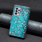 BF03 Lynlås Pung Cover til Samsung Galaxy A33 5G, Mønsterprint PU Læder Stand Funktion Flip Cover med Rem