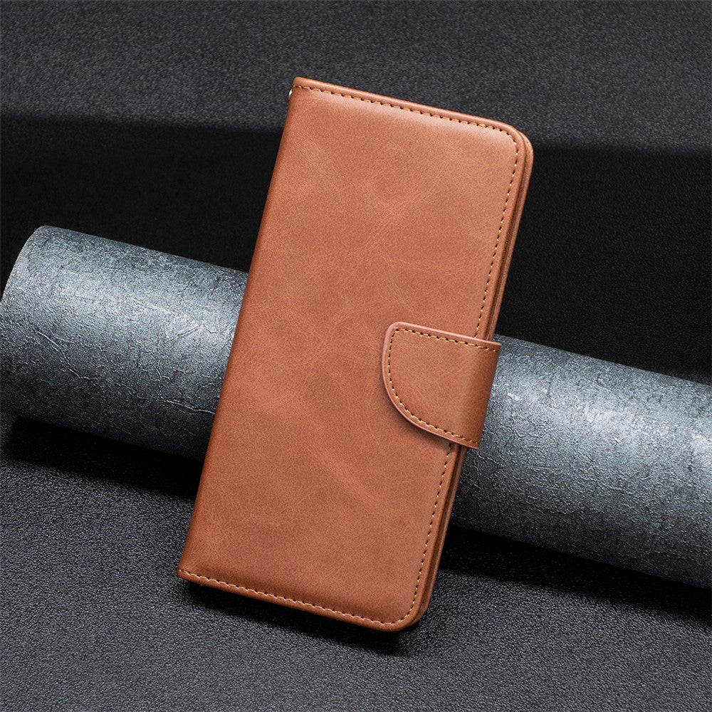 For Samsung Galaxy A33 5G Textured PU Leather Full Protective Wallet Stand Phone Cover with Strap