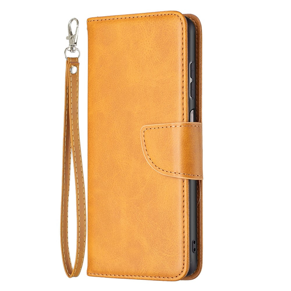 Samsung Galaxy A13 4G / A13 5G / A04 4G (164,4 x 76,3 x 9,1 mm), tekstureret PU-læder-folio-flip-etui med stativ, magnetisk mobilcover og rem
