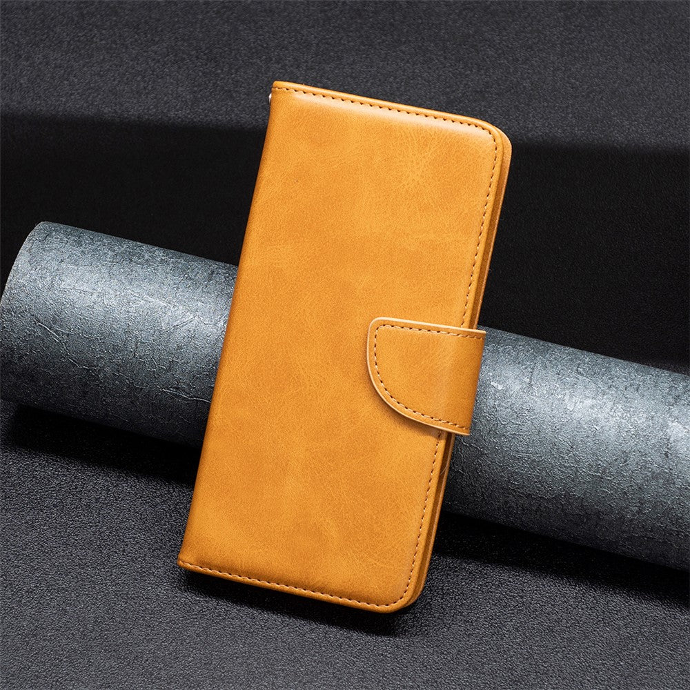 Samsung Galaxy A13 4G / A13 5G / A04 4G (164,4 x 76,3 x 9,1 mm), tekstureret PU-læder-folio-flip-etui med stativ, magnetisk mobilcover og rem