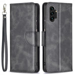 Samsung Galaxy A13 4G / A13 5G / A04 4G (164,4 x 76,3 x 9,1 mm), tekstureret PU-læder-folio-flip-etui med stativ, magnetisk mobilcover og rem