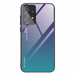 For Samsung Galaxy A33 5G Drop-proof Anti-scratch Gradient Tempered Glass Protective Cover TPU Frame Cell Phone Case