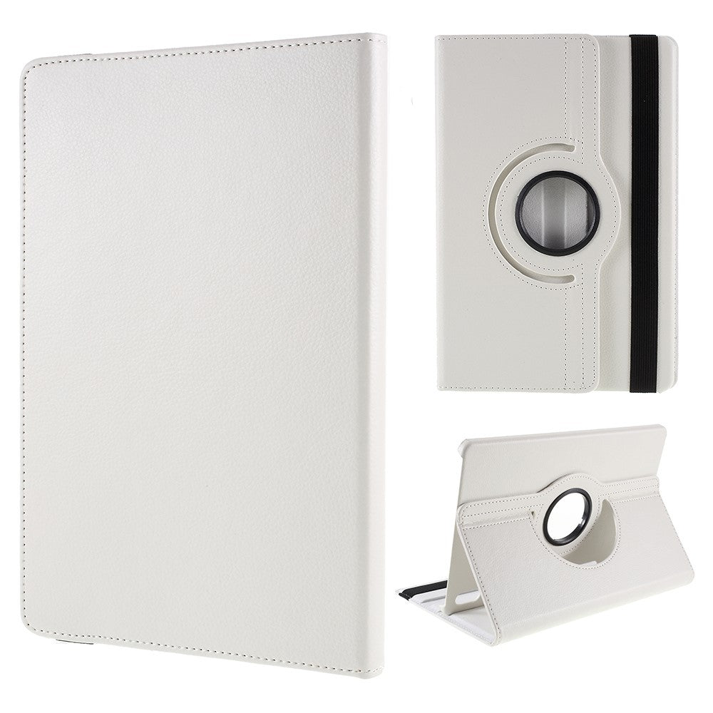 Til Samsung Galaxy Tab S10 FE / S9 FE / S9 / S8 / S7 Tablet Etui Roterende Stand PU-læder Cover med Elastikbånd