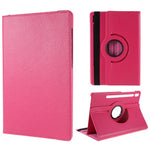 Til Samsung Galaxy Tab S10 FE / S9 FE / S9 / S8 / S7 Tablet Etui Roterende Stand PU-læder Cover med Elastikbånd