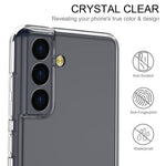 Samsung Galaxy S22 5G-mobilcover med præcise udskæringer, klar, blød TPU, modstandsdygtigt over for fingeraftryk, velbeskyttet mobilcover