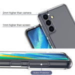 Samsung Galaxy S22 5G-mobilcover med præcise udskæringer, klar, blød TPU, modstandsdygtigt over for fingeraftryk, velbeskyttet mobilcover