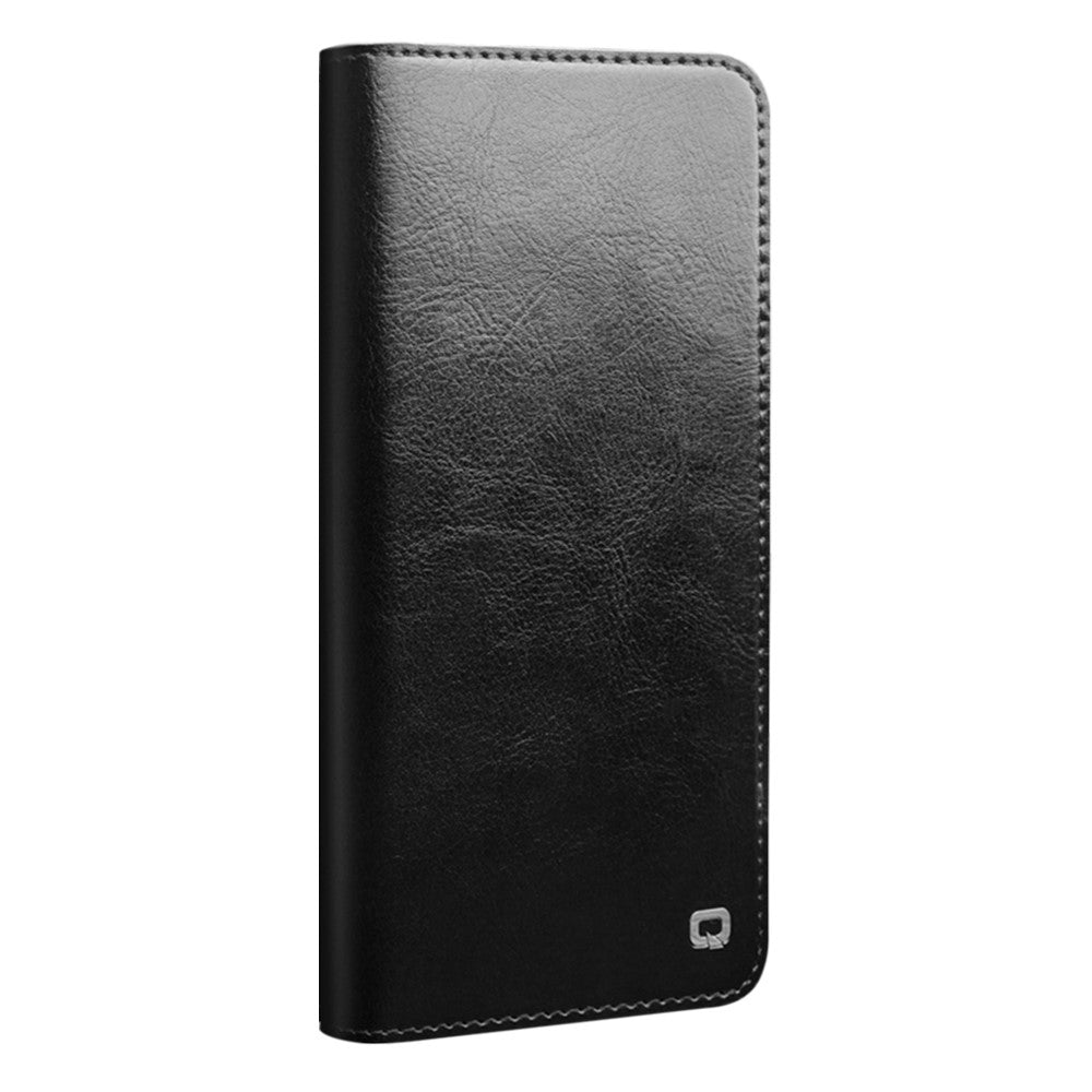 QIALINO til Samsung Galaxy S22 5G Velbeskyttet Anti-fald Folio Flip Wallet Design Ægte Læder Mobiltelefon Cover