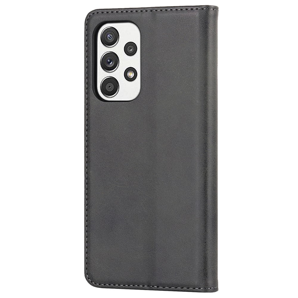 Magnetic Auto-absorbed PU Leather Case for Samsung Galaxy A33 5G, Folio Flip Wallet Stand Phone Cover