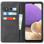 Magnetic Auto-absorbed PU Leather Case for Samsung Galaxy A33 5G, Folio Flip Wallet Stand Phone Cover