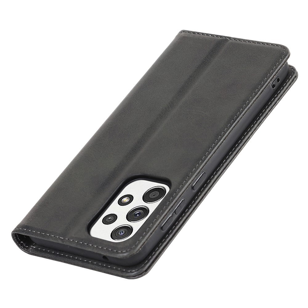 Magnetic Auto-absorbed PU Leather Case for Samsung Galaxy A33 5G, Folio Flip Wallet Stand Phone Cover
