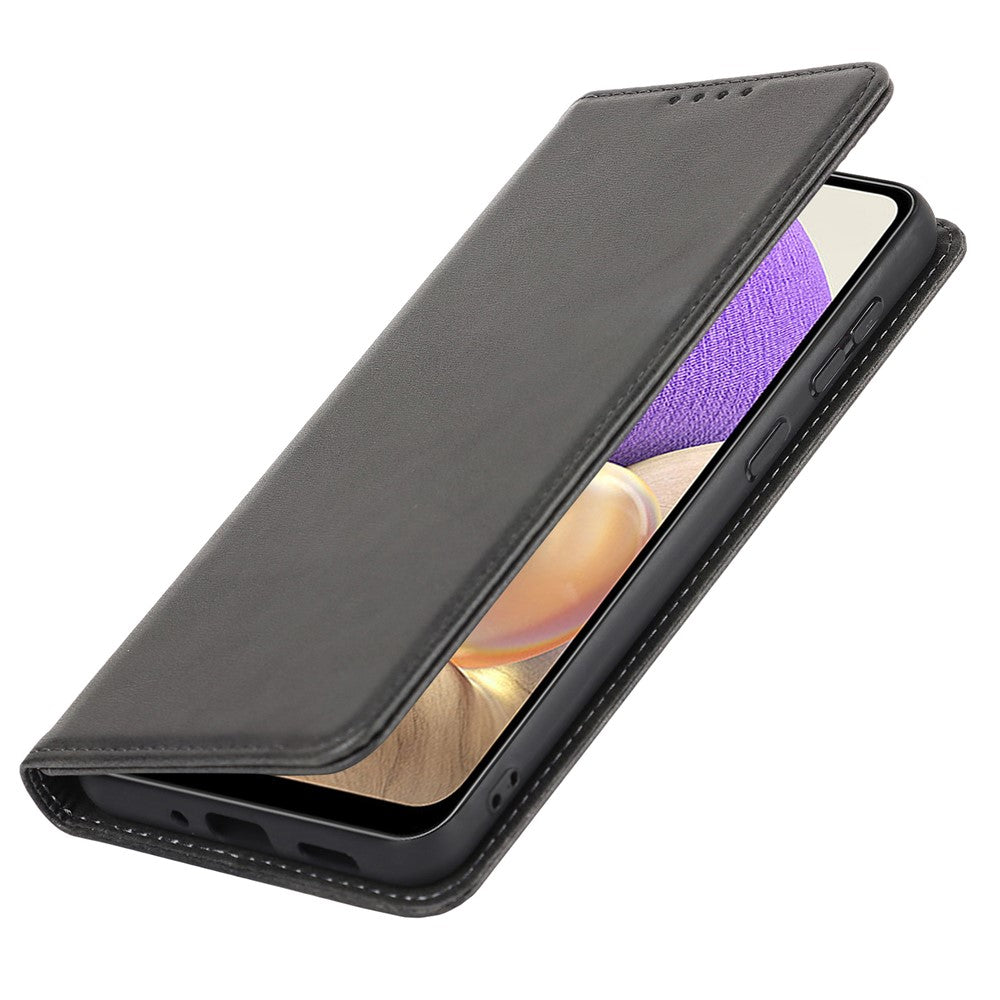 Magnetic Auto-absorbed PU Leather Case for Samsung Galaxy A33 5G, Folio Flip Wallet Stand Phone Cover