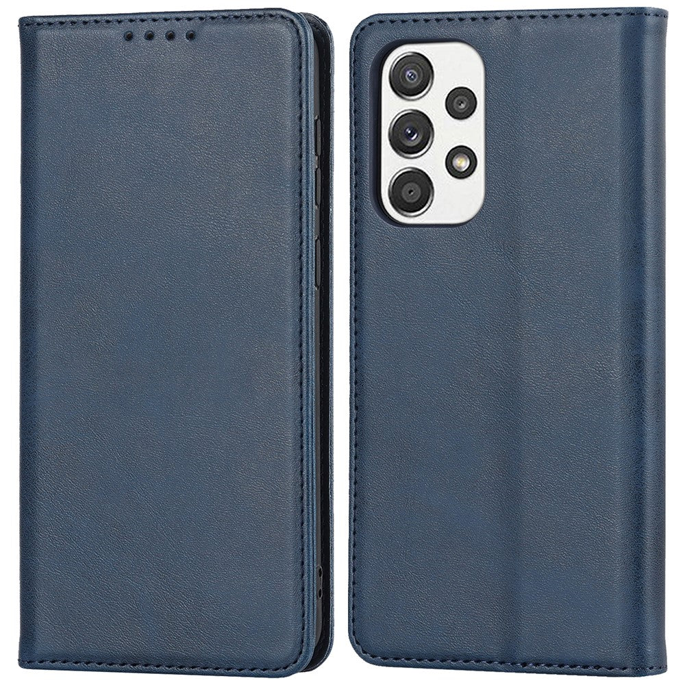 Magnetic Auto-absorbed PU Leather Case for Samsung Galaxy A33 5G, Folio Flip Wallet Stand Phone Cover