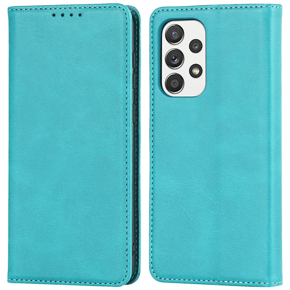 Magnetic Auto-absorbed PU Leather Case for Samsung Galaxy A33 5G, Folio Flip Wallet Stand Phone Cover