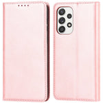 Magnetic Auto-absorbed PU Leather Case for Samsung Galaxy A33 5G, Folio Flip Wallet Stand Phone Cover