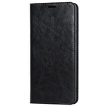 For Samsung Galaxy A33 5G Magnetic Auto Closing Crazy Horse Texture Genuine Leather Cover Drop-proof Protection Stand Flip Wallet Case