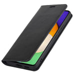 For Samsung Galaxy A33 5G Magnetic Auto Closing Crazy Horse Texture Genuine Leather Cover Drop-proof Protection Stand Flip Wallet Case