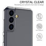 For Samsung Galaxy S22+ 5G Soft TPU Clear Anti-fingerprint Cover with Full Glue 0.1mm Tempered Glass Screen Protector (Support Fingerprint Unlocking)