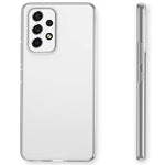 Til Samsung Galaxy A53 5G Blødt TPU Gennemsigtigt Fleksibelt Cover med Hærdet Glas Skærmbeskytter