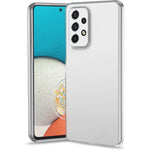 Til Samsung Galaxy A53 5G Blødt TPU Gennemsigtigt Fleksibelt Cover med Hærdet Glas Skærmbeskytter