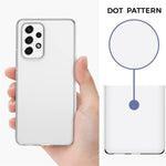 Til Samsung Galaxy A53 5G Blødt TPU Gennemsigtigt Fleksibelt Cover med Hærdet Glas Skærmbeskytter