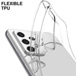 Til Samsung Galaxy A53 5G Blødt TPU Gennemsigtigt Fleksibelt Cover med Hærdet Glas Skærmbeskytter